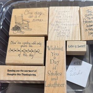 Stampin' Up! Wooden Stamps Words & Phrases!